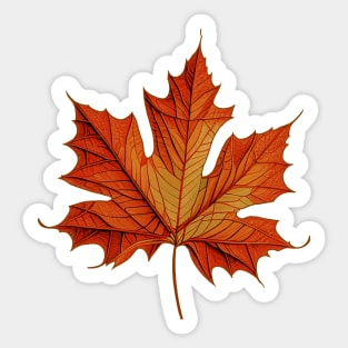 Autumn Maple Sticker